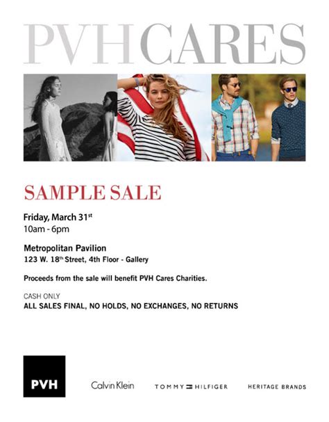 pvh sample sale